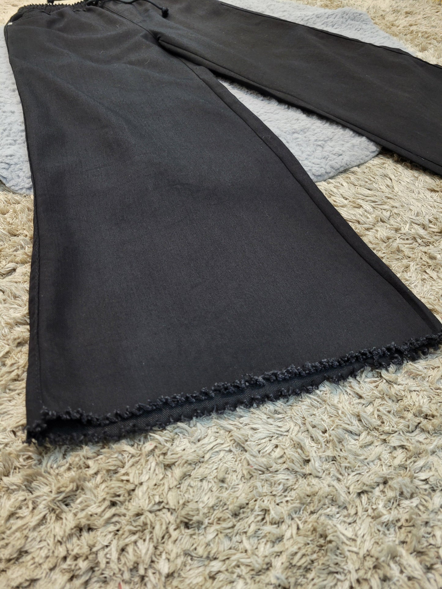 Denim Wide Flapper Black