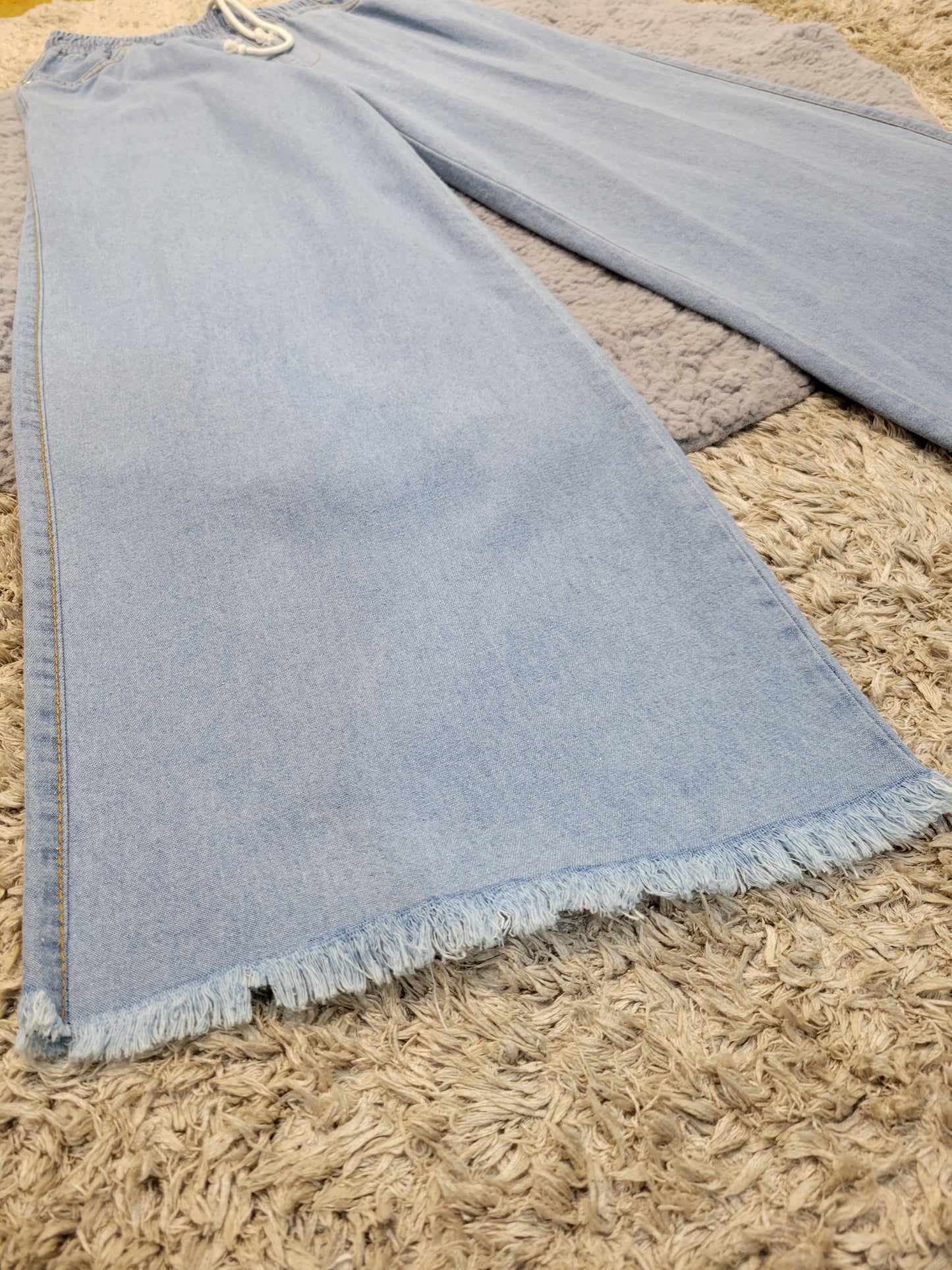 Denim Wide Flapper (SKY BLUE)