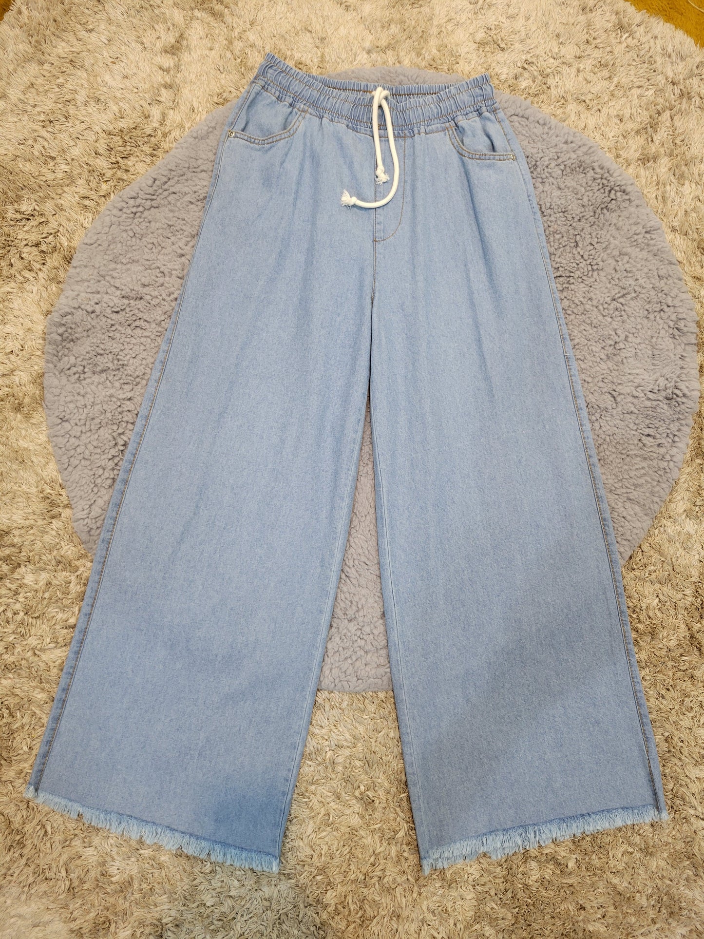 Denim Wide Flapper (SKY BLUE)