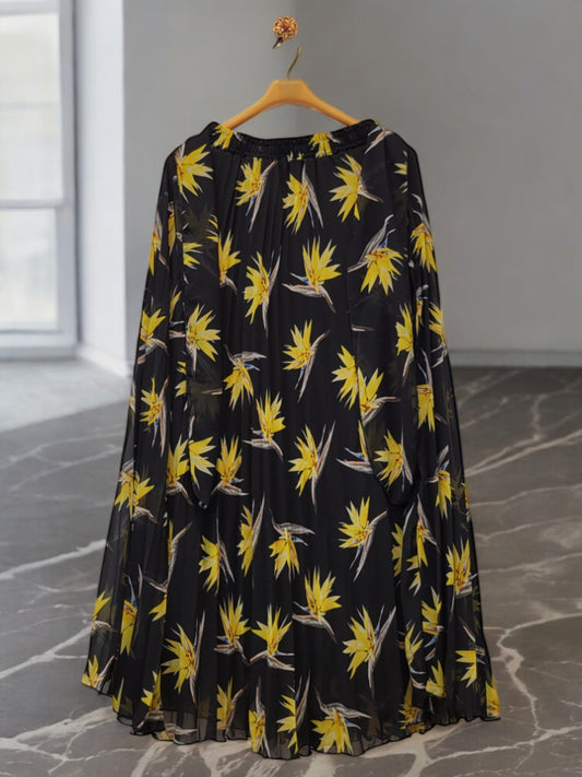 Skirt Yellow flower