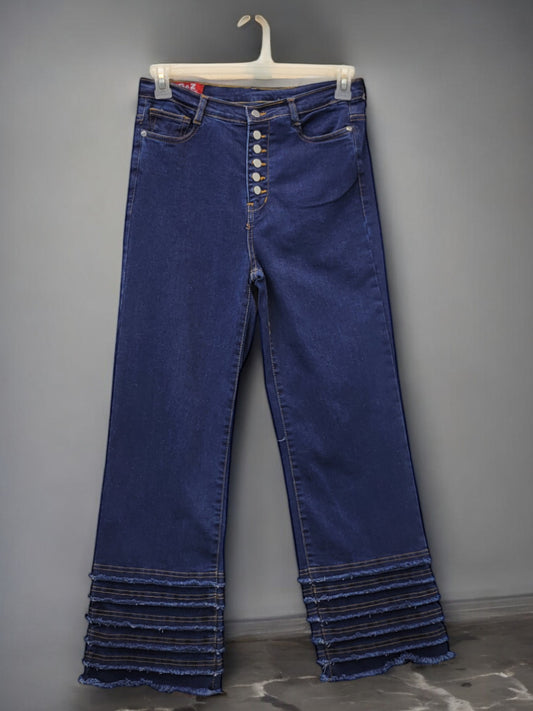 Jeans High waist trip Dark Blue
