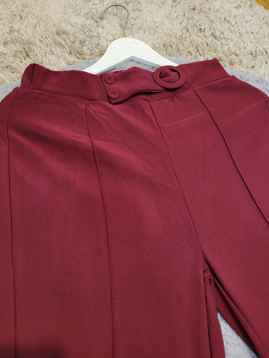 Grace Jersey Pant Maroon
