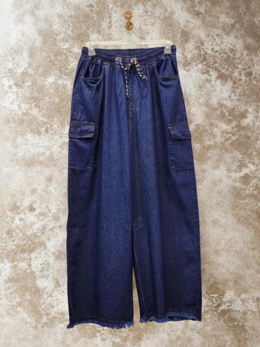 Nisa Denim Cargo Flapper