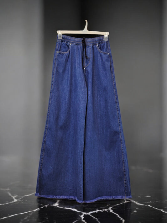 Denim Wide Flapper (DARK BLUE)