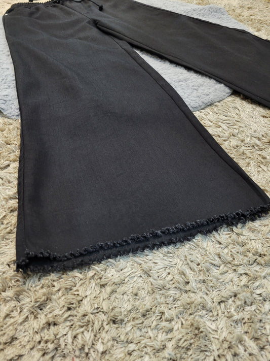 Denim Wide Flapper Black