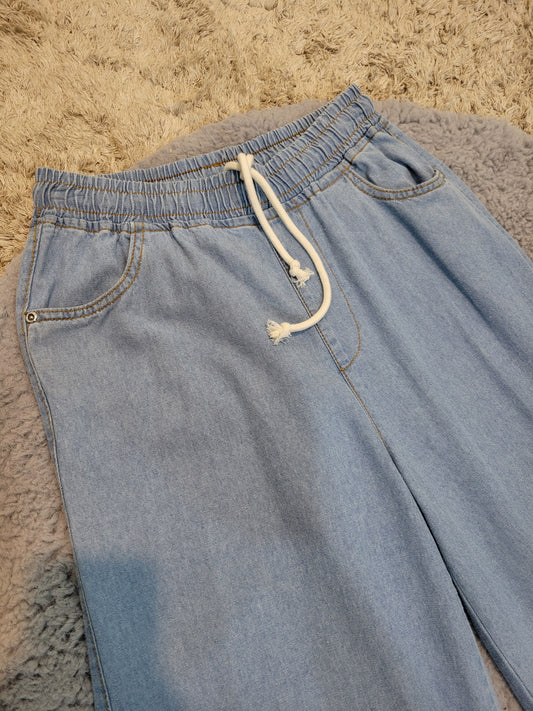 Denim Wide Flapper (SKY BLUE)